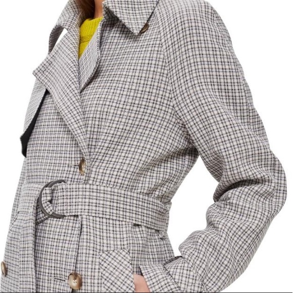 Topshop Angie Double Breasted Trench Hound… - Picture 4 of 6